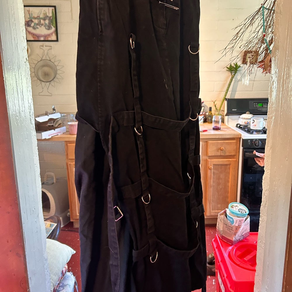 Tripp NYC Black Denim maxi skirt